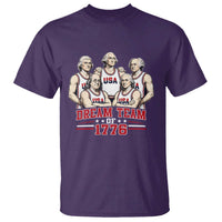 Dream Team of 1776 Funny Founding Fathers Basketball Players T Shirt Patriotic Sports Team Parody 4th of July 250th Anniversary