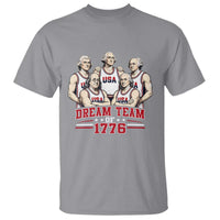 Dream Team of 1776 Funny Founding Fathers Basketball Players T Shirt Patriotic Sports Team Parody 4th of July 250th Anniversary