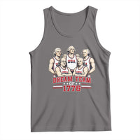Dream Team of 1776 Funny Founding Fathers Basketball Players Tank Top Patriotic Sports Team Parody 4th of July 250th Anniversary