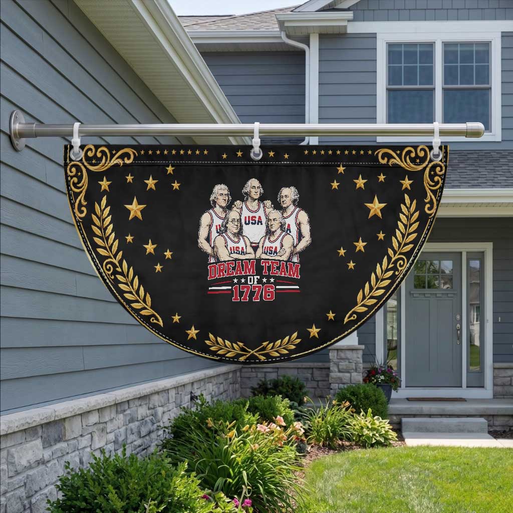Dream Team of 1776 Funny Founding Fathers Basketball Players Patriotic Fan Flag Sports Team Parody 4th of July 250th Anniversary