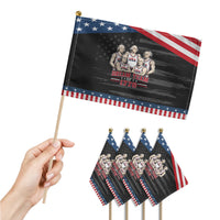 Dream Team of 1776 Funny Founding Fathers Basketball Players Patriotic Handheld Flag Sports Team Parody 4th of July 250th Anniversary