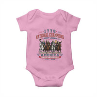 1776 National Champions Liberty Legends Vintage Baby Onesie Horseback Founding Fathers America 250th Anniversary