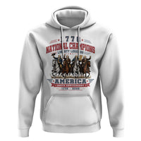 1776 National Champions Liberty Legends Vintage Hoodie Horseback Founding Fathers America 250th Anniversary