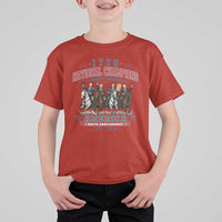 1776 National Champions Liberty Legends Vintage T Shirt For Kid Horseback Founding Fathers America 250th Anniversary
