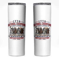 1776 National Champions Liberty Legends Vintage Skinny Tumbler Horseback Founding Fathers America 250th Anniversary
