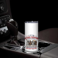1776 National Champions Liberty Legends Vintage Skinny Tumbler Horseback Founding Fathers America 250th Anniversary
