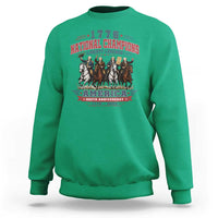 1776 National Champions Liberty Legends Vintage Sweatshirt Horseback Founding Fathers America 250th Anniversary