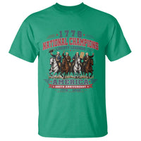 1776 National Champions Liberty Legends Vintage T Shirt Horseback Founding Fathers America 250th Anniversary