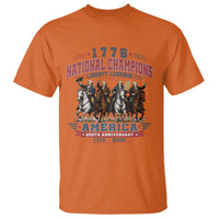 1776 National Champions Liberty Legends Vintage T Shirt Horseback Founding Fathers America 250th Anniversary