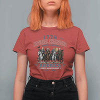 1776 National Champions Liberty Legends Vintage T Shirt For Women Horseback Founding Fathers America 250th Anniversary