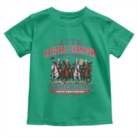 1776 National Champions Liberty Legends Vintage Toddler T Shirt Horseback Founding Fathers America 250th Anniversary