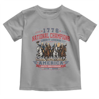 1776 National Champions Liberty Legends Vintage Toddler T Shirt Horseback Founding Fathers America 250th Anniversary