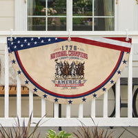 1776 National Champions Liberty Legends Vintage Patriotic Fan Flag Horseback Founding Fathers America 250th Anniversary