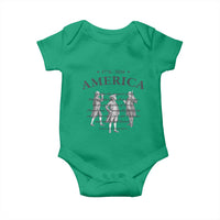 Declaration of Independence Sacred Honor Quote Graphic Baby Onesie Vintage 1776 to 2026 America Patriotic History