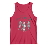 Declaration of Independence Sacred Honor Quote Graphic Tank Top Vintage 1776 to 2026 America Patriotic History