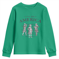 Declaration of Independence Sacred Honor Quote Graphic Youth Sweatshirt Vintage 1776 to 2026 America Patriotic History