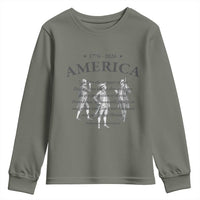 Declaration of Independence Sacred Honor Quote Graphic Youth Sweatshirt Vintage 1776 to 2026 America Patriotic History