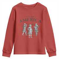 Declaration of Independence Sacred Honor Quote Graphic Youth Sweatshirt Vintage 1776 to 2026 America Patriotic History