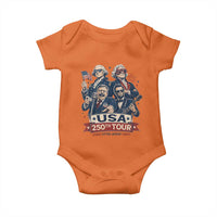 USA 250th Tour 2026 Founding Fathers Rock Concert Baby Onesie Funny Mount Rushmore Rock Stars Semiquincentennial