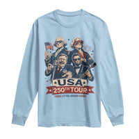 USA 250th Tour 2026 Founding Fathers Rock Concert Long Sleeve Shirt Funny Mount Rushmore Rock Stars Semiquincentennial