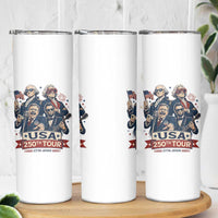 USA 250th Tour 2026 Founding Fathers Rock Concert Skinny Tumbler Funny Mount Rushmore Rock Stars Semiquincentennial