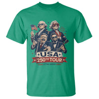 USA 250th Tour 2026 Founding Fathers Rock Concert T Shirt Funny Mount Rushmore Rock Stars Semiquincentennial