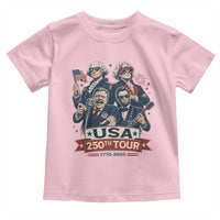 USA 250th Tour 2026 Founding Fathers Rock Concert Toddler T Shirt Funny Mount Rushmore Rock Stars Semiquincentennial