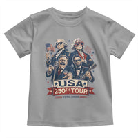 USA 250th Tour 2026 Founding Fathers Rock Concert Toddler T Shirt Funny Mount Rushmore Rock Stars Semiquincentennial