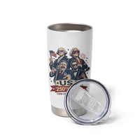 USA 250th Tour 2026 Founding Fathers Rock Concert Tumbler Cup Funny Mount Rushmore Rock Stars Semiquincentennial