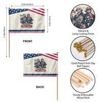 USA 250th Tour 2026 Founding Fathers Rock Concert Patriotic Handheld Flag Funny Mount Rushmore Rock Stars Semiquincentennial