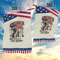 250 Years Since 1776 Cowboy on Horseback Patriotic Garden Flag Vintage Western Style American Flag Semiquincentennial