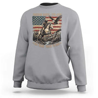 Vintage Cowboy and Soaring Eagle Freedom Ranch 1776 to 2026 Sweatshirt Proud to Ride American Flag 250th Anniversary