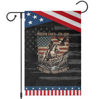 Vintage Cowboy and Soaring Eagle Freedom Ranch 1776 to 2026 Patriotic Garden Flag Proud to Ride American Flag 250th Anniversary