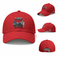 America Born to Ride Free 250 Years Biker Baseball Cap American Flag Chopper Motorcycle Statue of Liberty 1776 to 2026 Semiquincentennial