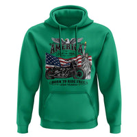 America Born to Ride Free 250 Years Biker Hoodie American Flag Chopper Motorcycle Statue of Liberty 1776 to 2026 Semiquincentennial