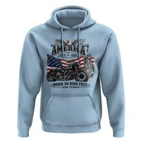 America Born to Ride Free 250 Years Biker Hoodie American Flag Chopper Motorcycle Statue of Liberty 1776 to 2026 Semiquincentennial