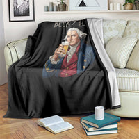 Beer Greater Than Tea Funny Founding Fathers Throw Blanket American History Drinking Boston Tea Party Sarcasm