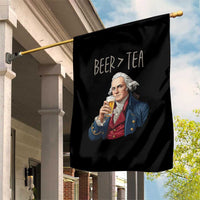 Beer Greater Than Tea Funny Founding Fathers Garden Flag American History Drinking Boston Tea Party Sarcasm