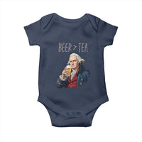 Beer Greater Than Tea Funny Founding Fathers Baby Onesie American History Drinking Boston Tea Party Sarcasm