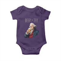 Beer Greater Than Tea Funny Founding Fathers Baby Onesie American History Drinking Boston Tea Party Sarcasm