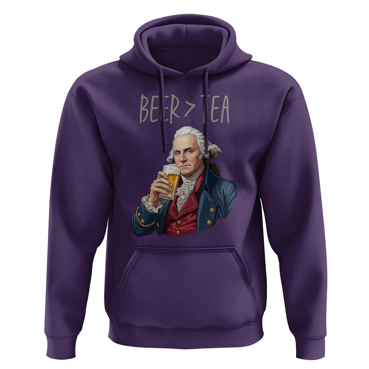 Beer Greater Than Tea Funny Founding Fathers Hoodie American History Drinking Boston Tea Party Sarcasm