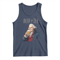 Beer Greater Than Tea Funny Founding Fathers Tank Top American History Drinking Boston Tea Party Sarcasm