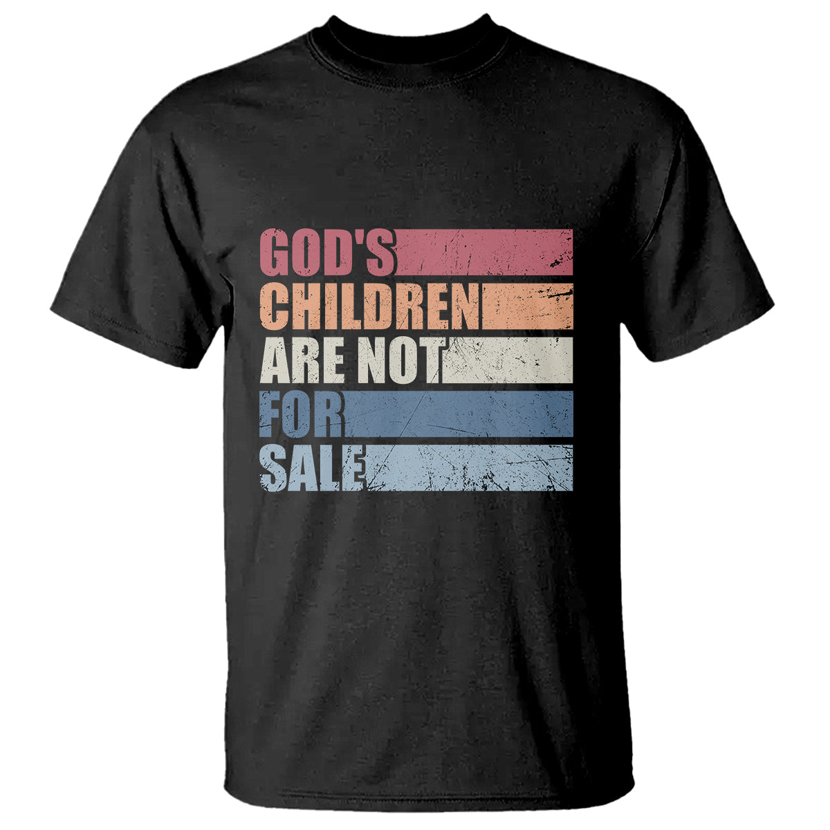 End Human Trafficking T Shirt God's Children Are Not For Sale Vintage Retro - Wonder Print Shop