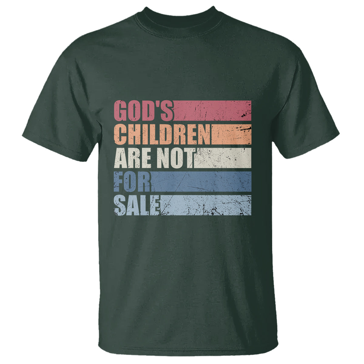 End Human Trafficking T Shirt God's Children Are Not For Sale Vintage Retro - Wonder Print Shop