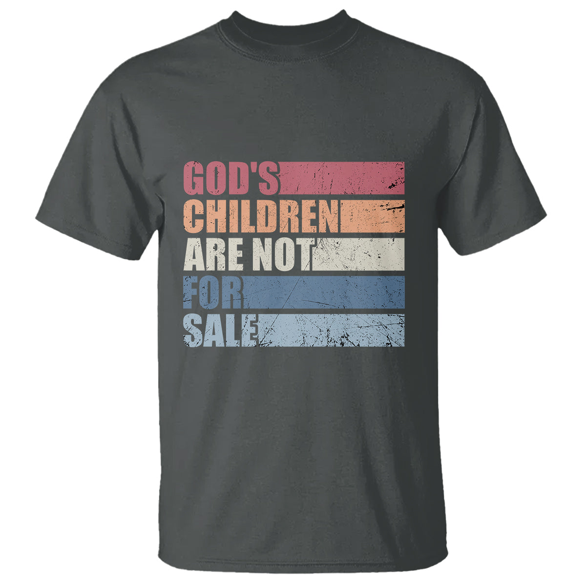 End Human Trafficking T Shirt God's Children Are Not For Sale Vintage Retro - Wonder Print Shop
