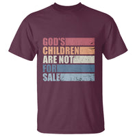 End Human Trafficking T Shirt God's Children Are Not For Sale Vintage Retro - Wonder Print Shop