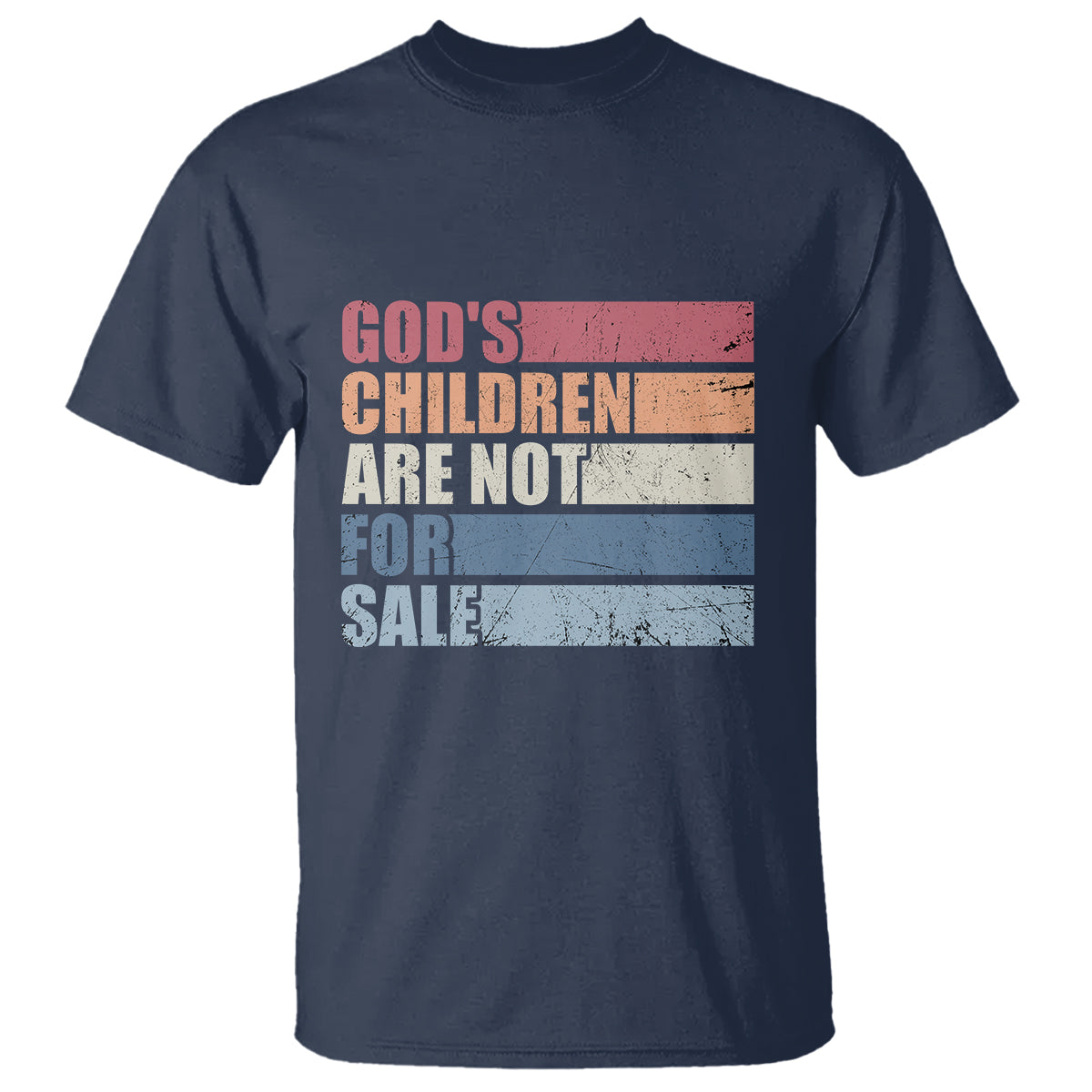 End Human Trafficking T Shirt God's Children Are Not For Sale Vintage Retro - Wonder Print Shop