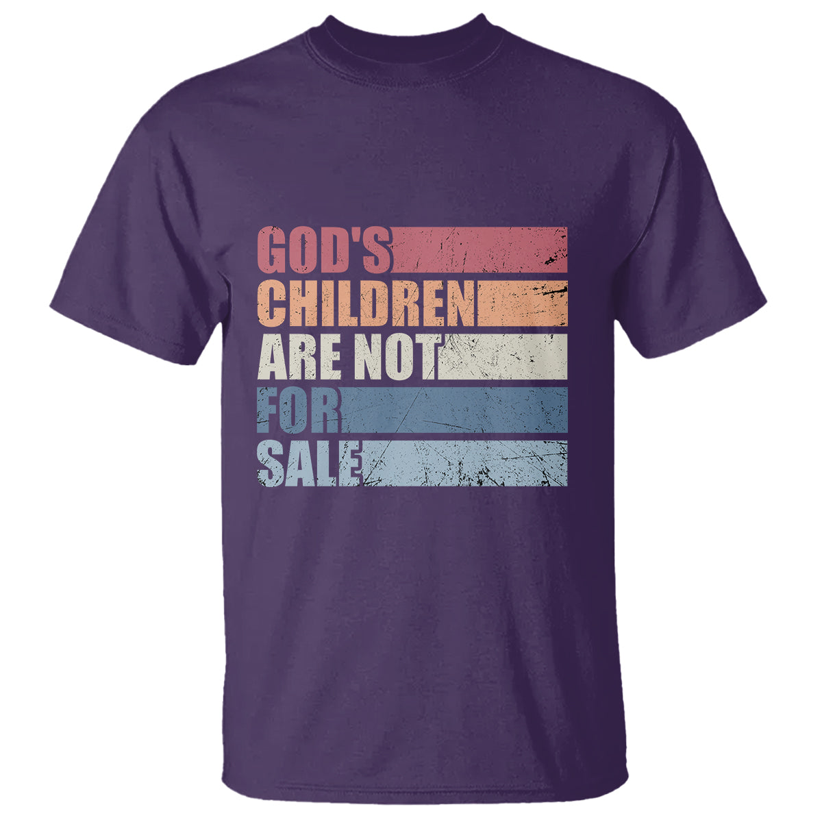 End Human Trafficking T Shirt God's Children Are Not For Sale Vintage Retro - Wonder Print Shop