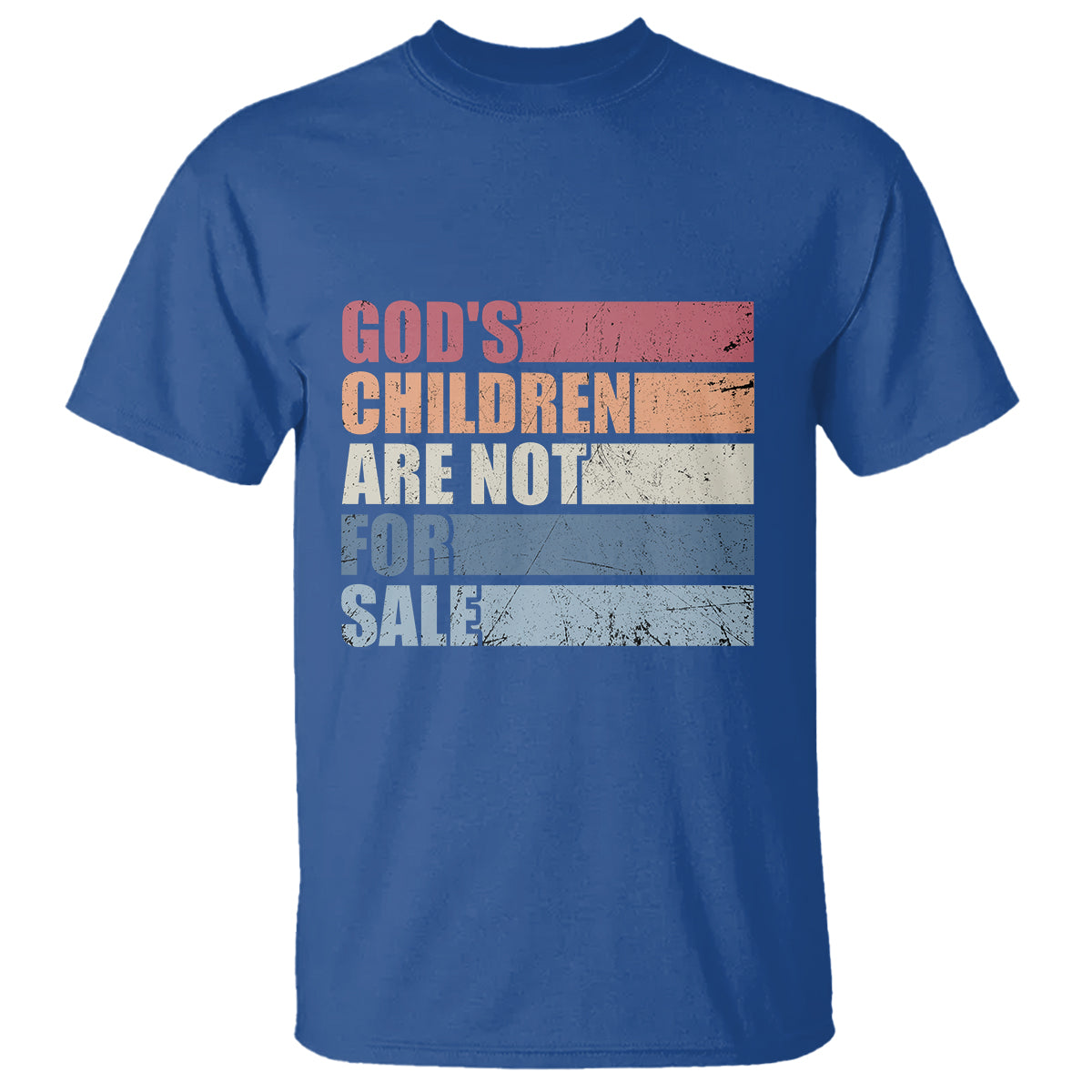 End Human Trafficking T Shirt God's Children Are Not For Sale Vintage Retro - Wonder Print Shop