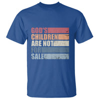 End Human Trafficking T Shirt God's Children Are Not For Sale Vintage Retro - Wonder Print Shop
